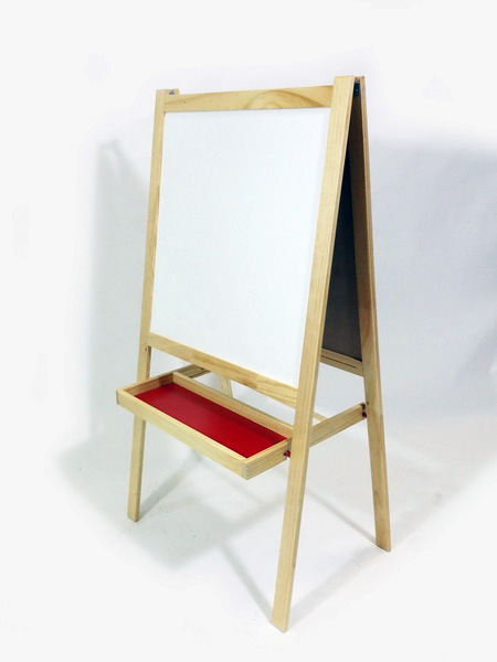 pizarra infantil madera plegable 2caras 116x62x42 1u